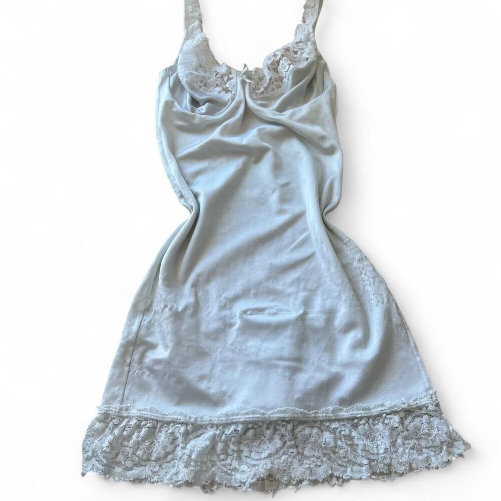 Victoria-s-secret Women's White and Blue Nightwear